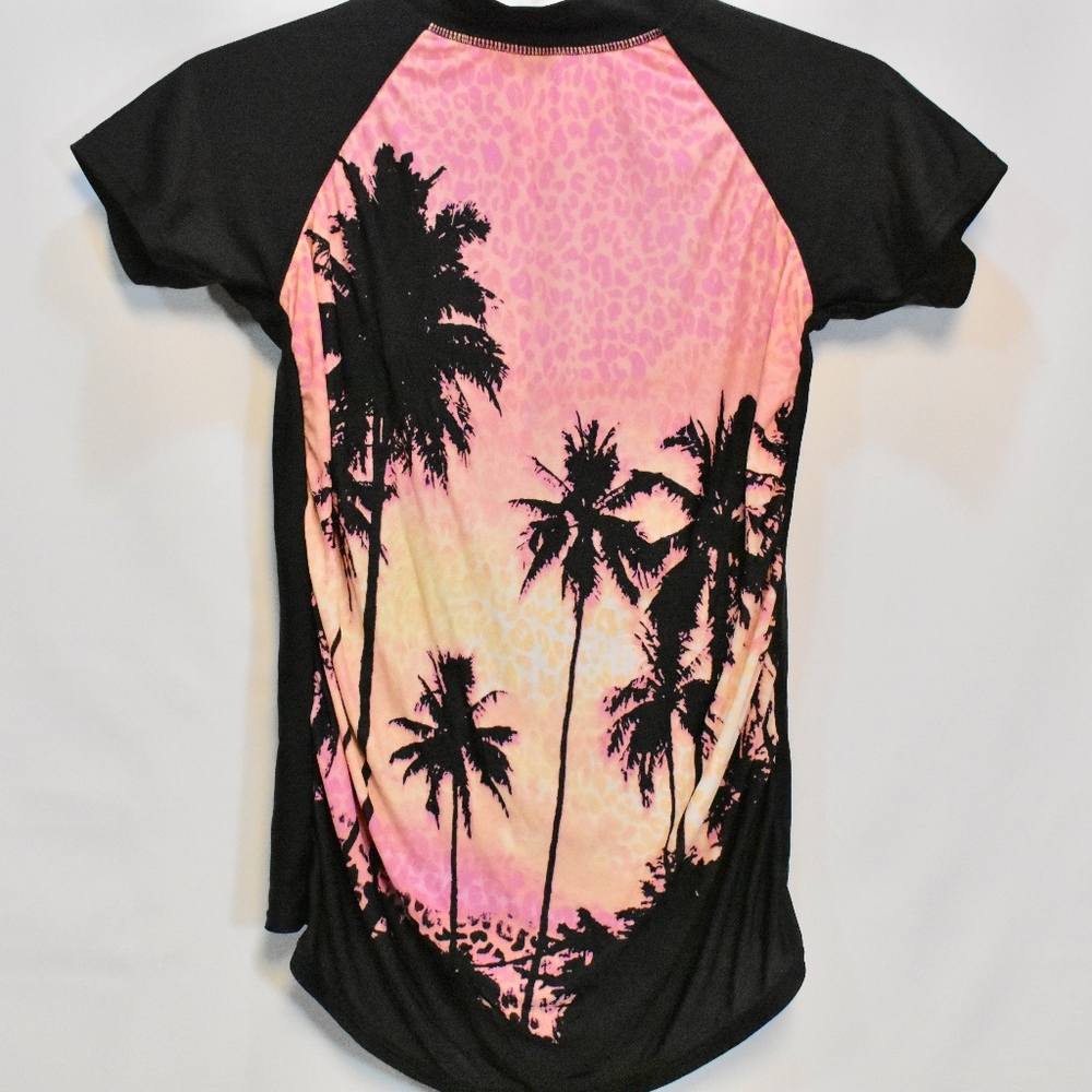 Girl's Xhileration Tropical Rash Guard 10/12